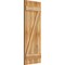Ekena Millwork Joined Board-n-Batten Shutters w/Z-Bar, Rough Sawn Western Red Cedar, 16 1/8W x 43H, PR RBJ06Z16X043RWR - alternate 4